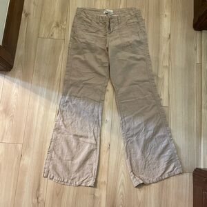 Vintage Tan Wide Leg Pants